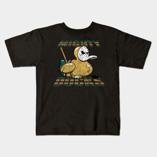 RETRO MIGHTY DUCKS ICON Kids T-Shirt by wesgemblung